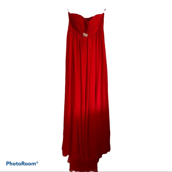 JS Boutique Red Dress/ Gown Sz 6 - Picture 1 of 4